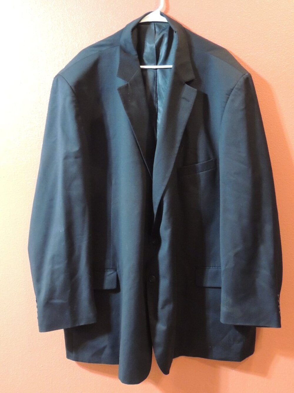 Leon Tailoring Suit Jacket Men X Large Black Long Sleeve Button Pockets Jacket